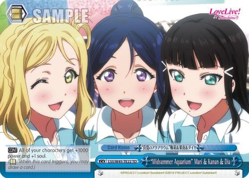 Image for "Midsummer Aquarium" Mari & Kanan & Dia (LSS/W45-TE22 TD) (Love Live! Sunshine!!) - Weiss Schwarz