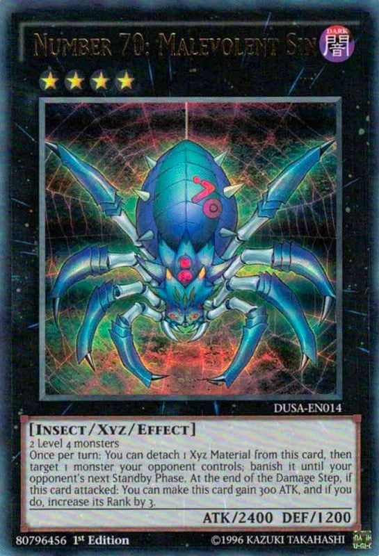 Image for Number 70: Malevolent Sin (DUSA-EN014) (DUSA) - YuGiOh