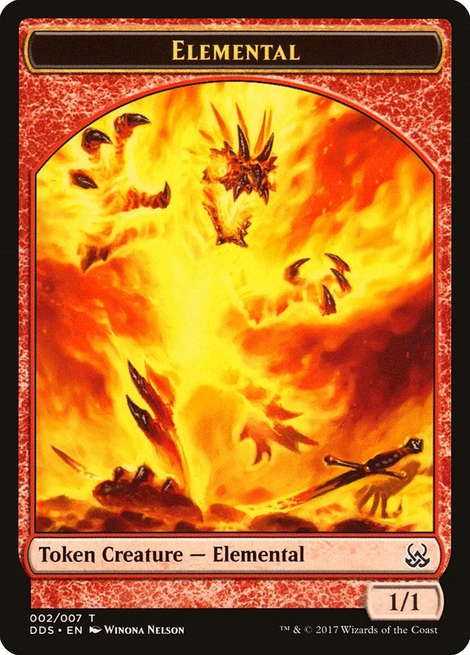 Image for Elemental Token (2) (Mind vs. Might) - Magic: The Gathering