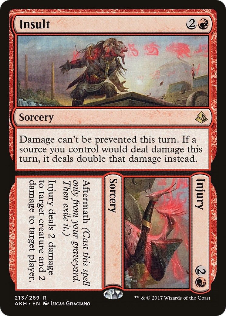 Image for Insult // Injury (213) (Amonkhet) - Magic: The Gathering