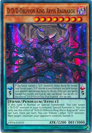 Image for D/D/D Oblivion King Abyss Ragnarok (OP04-EN010) (OP04) - YuGiOh