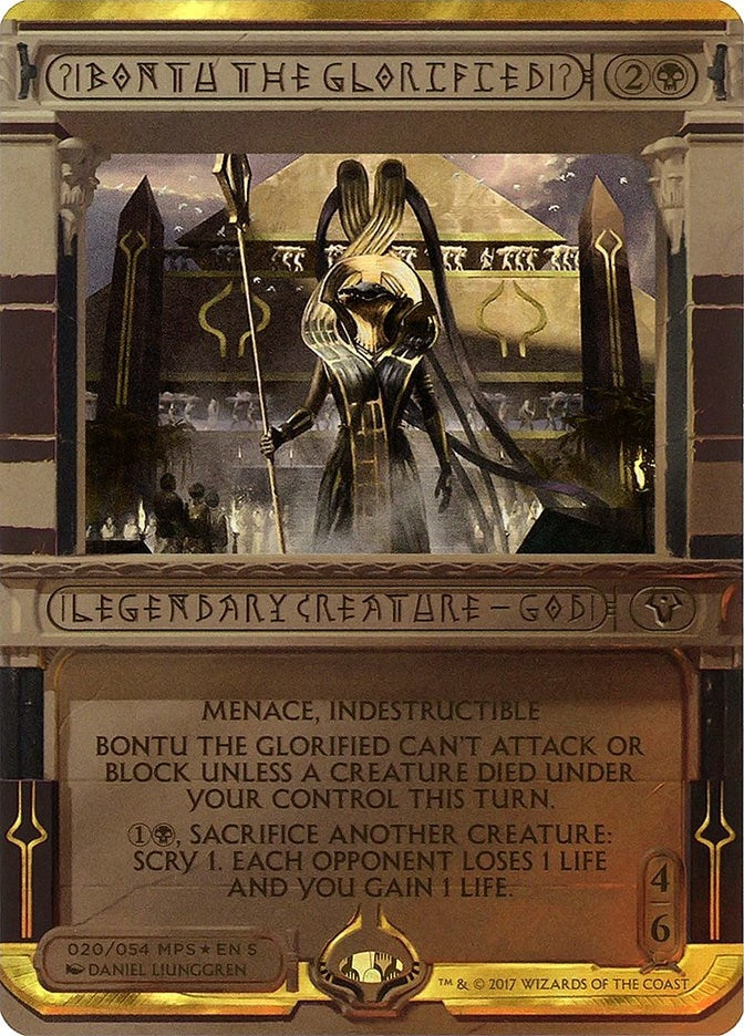 Image for Bontu the Glorified (20) (Masterpiece Series: Amonkhet Invocations) - Magic: The Gathering