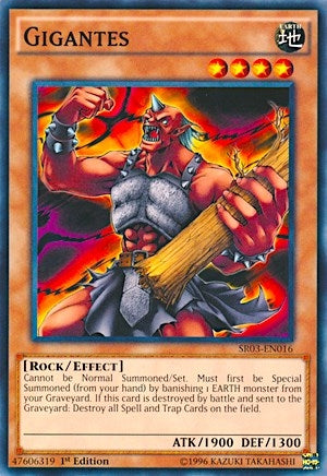 Image for Gigantes (SR03-EN016) (SR03) - YuGiOh