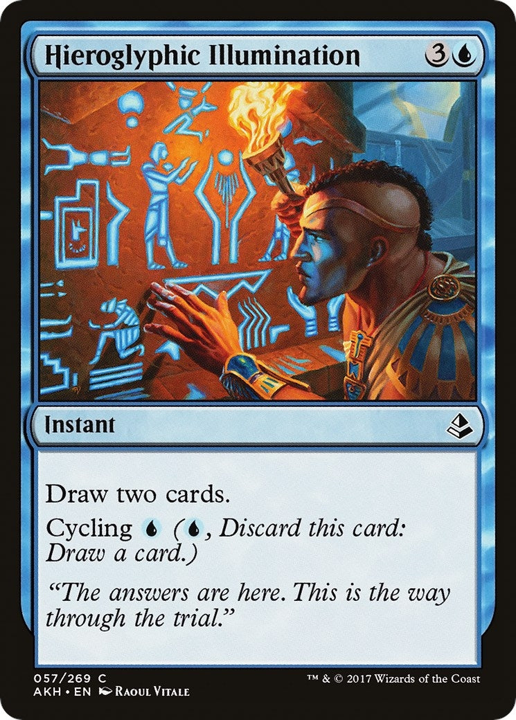 Image for Hieroglyphic Illumination (57) (Amonkhet) - Magic: The Gathering