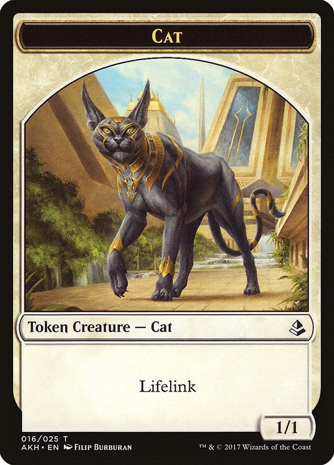 Image for Cat Token (16) (Amonkhet) - Magic: The Gathering