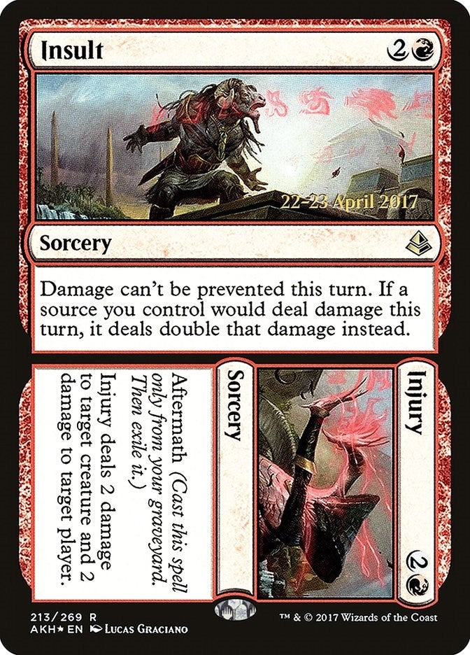 Image for Insult // Injury (213) (Prerelease Cards) - Magic: The Gathering