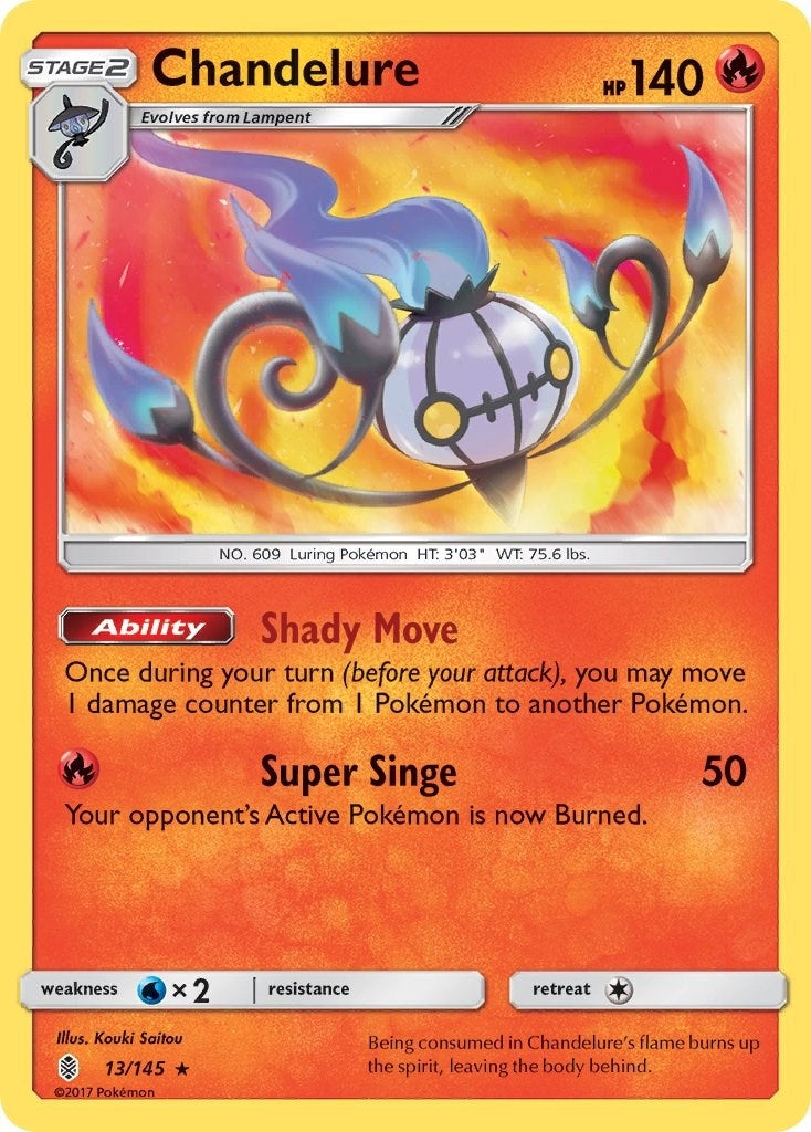Image for Chandelure (13/145) (SM02) - Pokemon