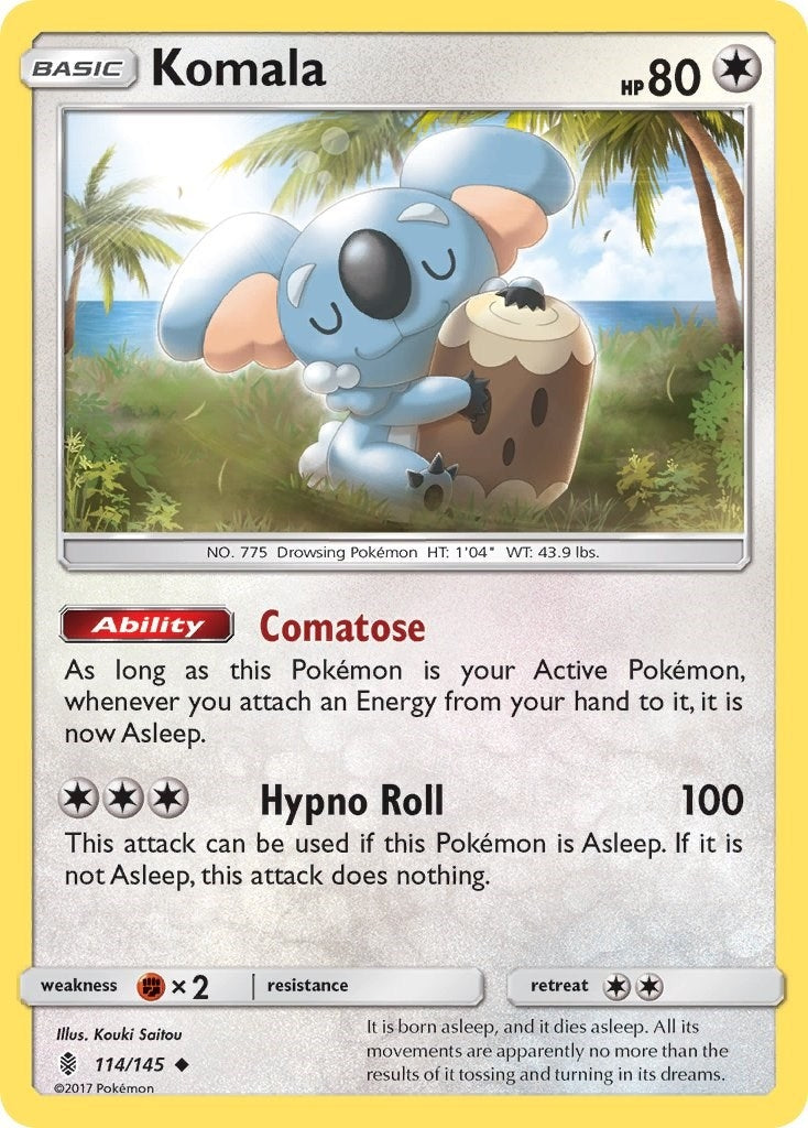 Image for Komala (114/145) (SM02) - Pokemon