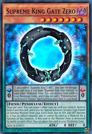 Image for Supreme King Gate Zero (MACR-EN017) (MACR) - YuGiOh