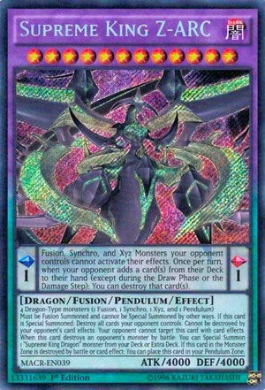 Image for Supreme King Z-ARC (MACR-EN039) (MACR) - YuGiOh