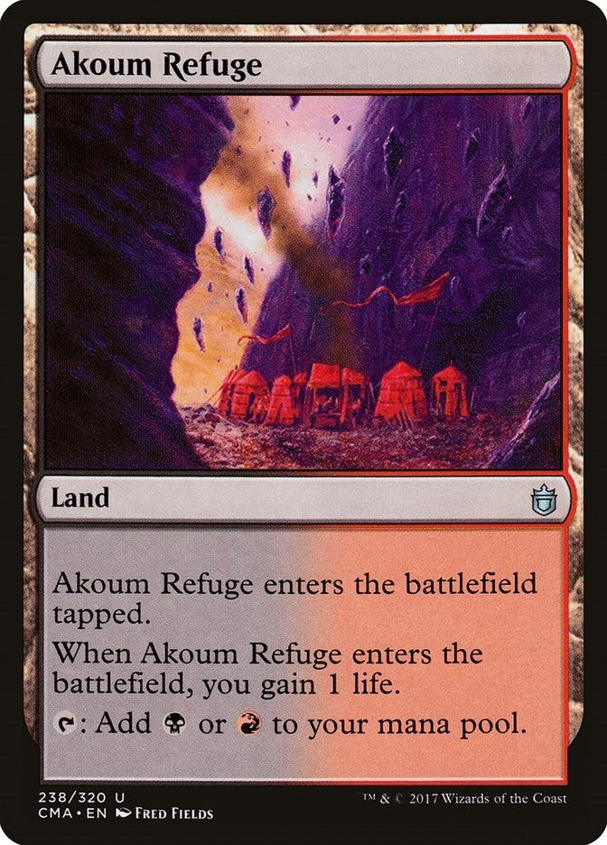 Image for Akoum Refuge (238) (Commander Anthology) - Magic: The Gathering