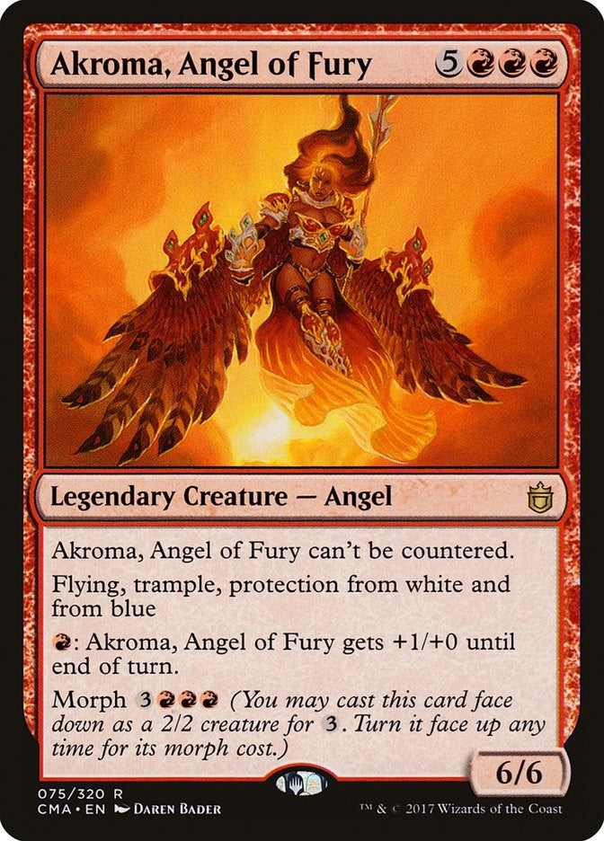 Image for Akroma, Angel of Fury (75) (Commander Anthology) - Magic: The Gathering