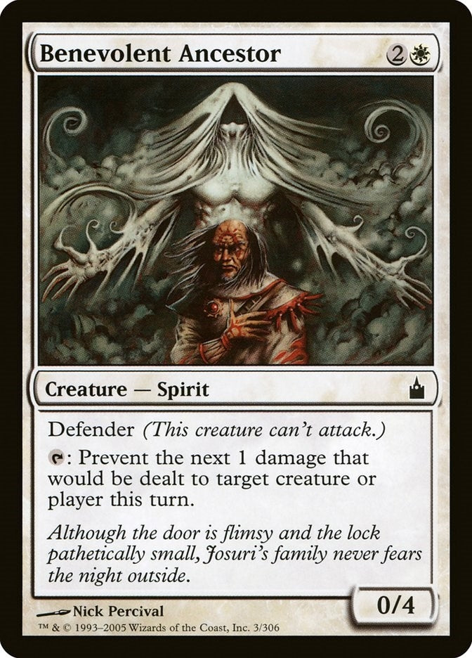 Image for Benevolent Ancestor (3) (Ravnica: City of Guilds) - Magic: The Gathering