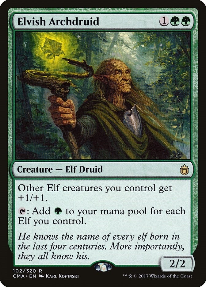 Image for Elvish Archdruid (102) (Commander Anthology) - Magic: The Gathering