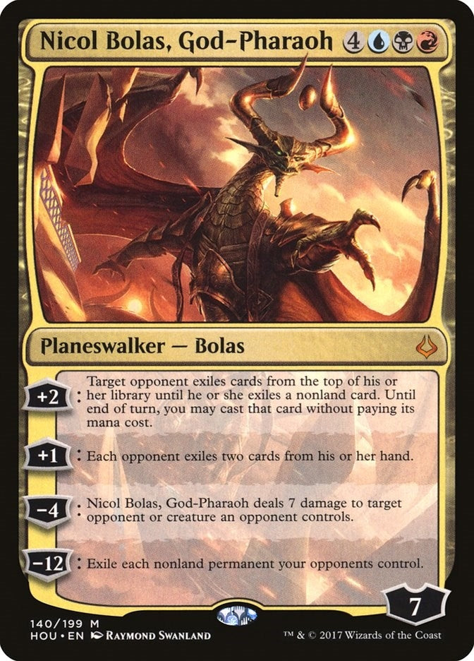 Image for Nicol Bolas, God-Pharaoh (140) (Hour of Devastation) - Magic: The Gathering