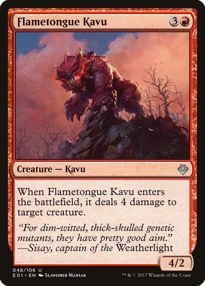 Image for Flametongue Kavu (48) (Nicol Bolas) - Magic: The Gathering
