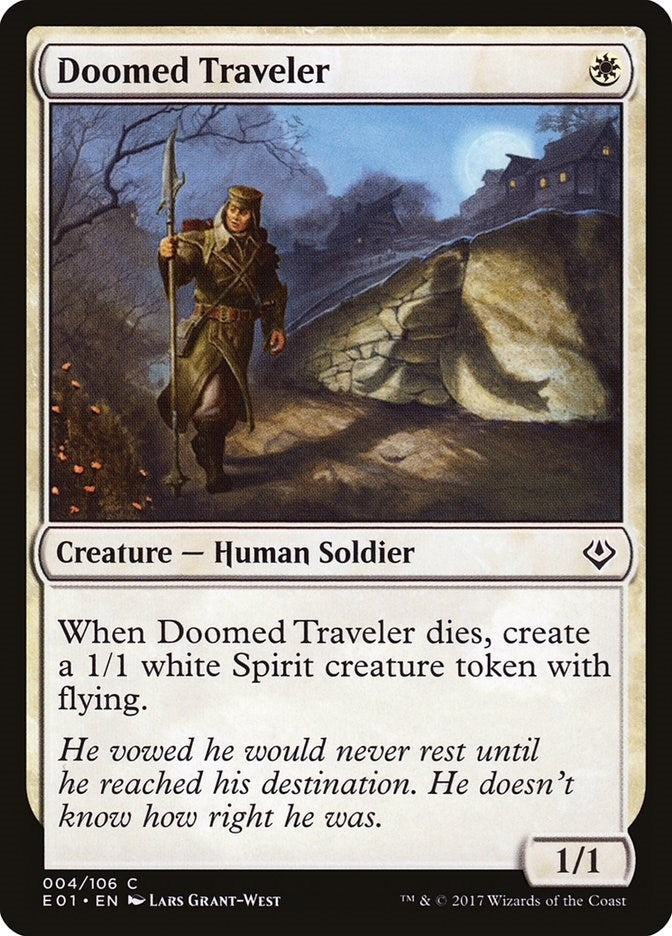 Image for Doomed Traveler (4) (Nicol Bolas) - Magic: The Gathering