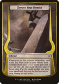 Image for Choose Your Demise (Archenemy: Nicol Bolas) (4) (Oversize Cards) - Magic: The Gathering