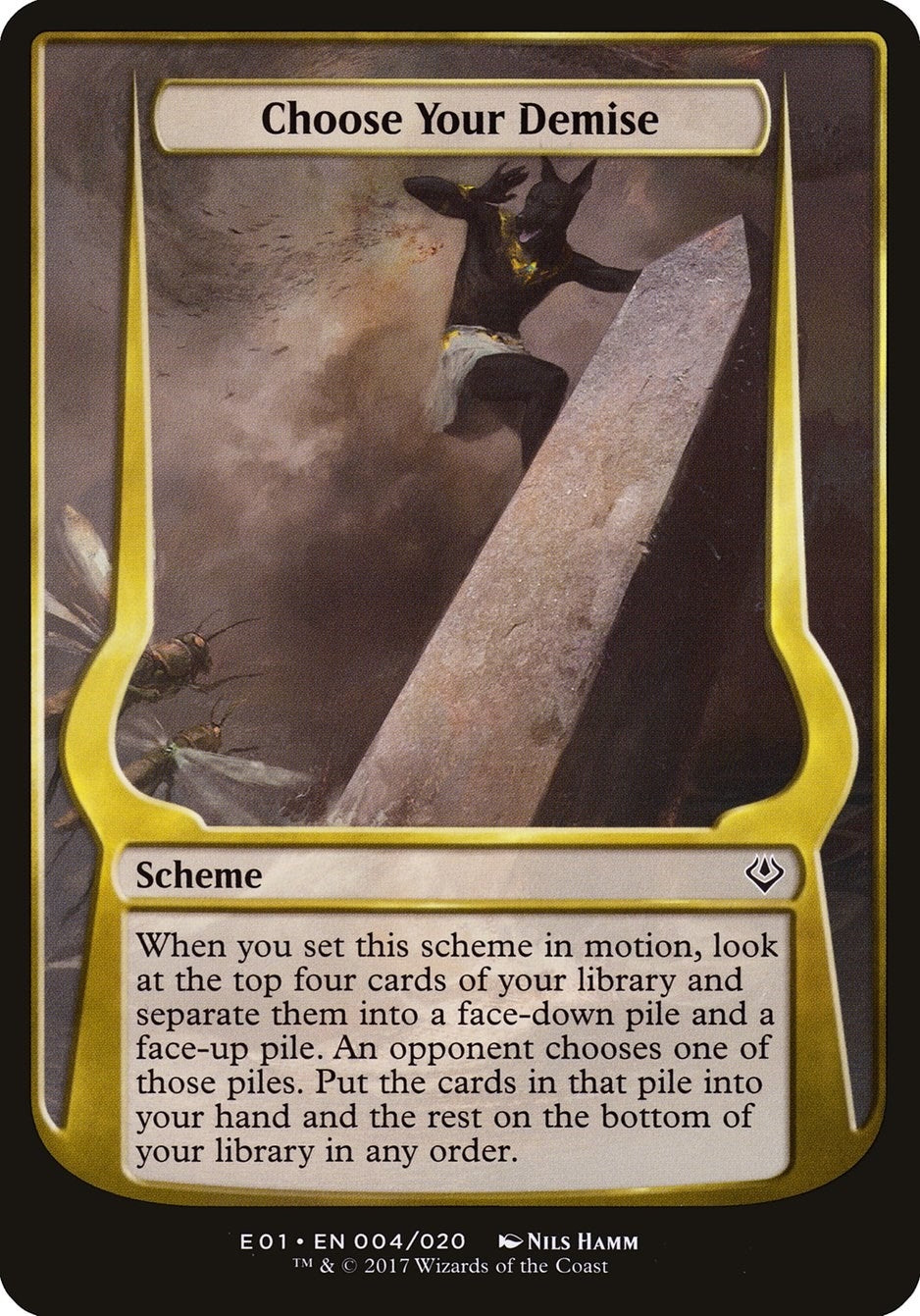 Image for Choose Your Demise (Archenemy: Nicol Bolas) (4) (Oversize Cards) - Magic: The Gathering