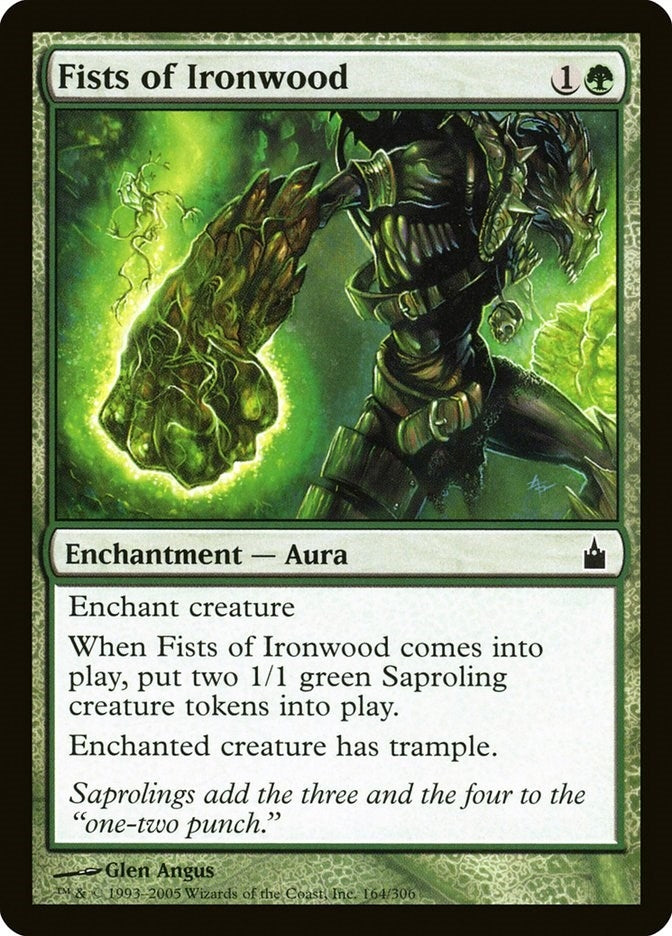 Image for Fists of Ironwood (164) (Ravnica: City of Guilds) - Magic: The Gathering