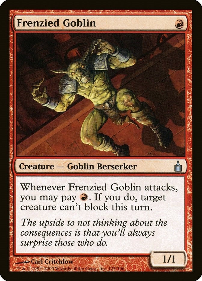 Image for Frenzied Goblin (125) (Ravnica: City of Guilds) - Magic: The Gathering