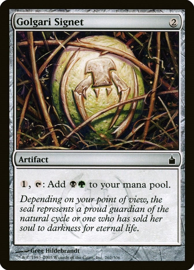 Image for Golgari Signet (262) (Ravnica: City of Guilds) - Magic: The Gathering