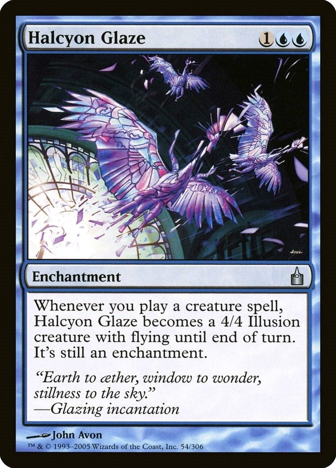 Image for Halcyon Glaze (54) (Ravnica: City of Guilds) - Magic: The Gathering