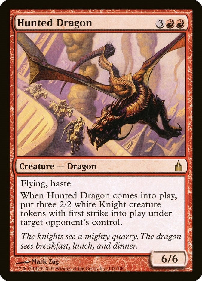 Image for Hunted Dragon (131) (Ravnica: City of Guilds) - Magic: The Gathering