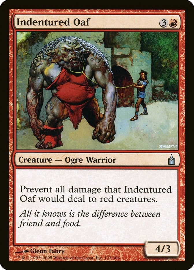 Image for Indentured Oaf (133) (Ravnica: City of Guilds) - Magic: The Gathering