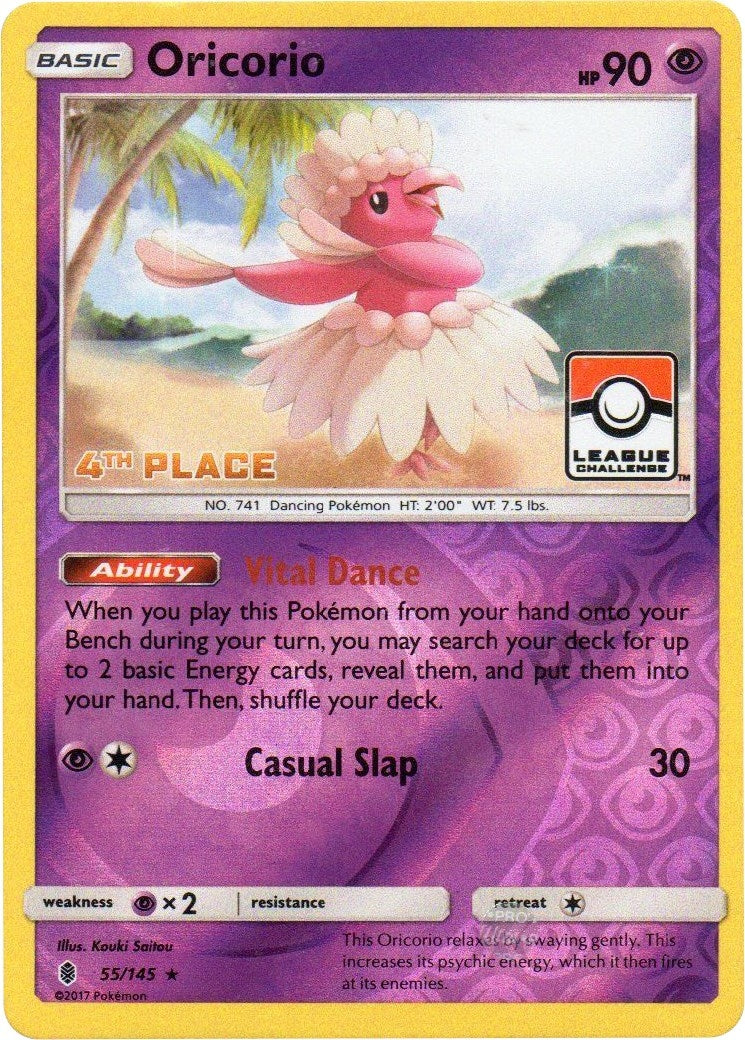 Image for Oricorio - 55/145 (League Challenge) [4th Place] (055/045) (PR) - Pokemon