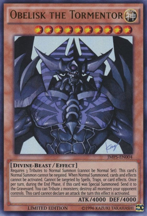 Image for Obelisk the Tormentor (JMPS-EN004) (JMPS-EN004) (SJMP) - YuGiOh