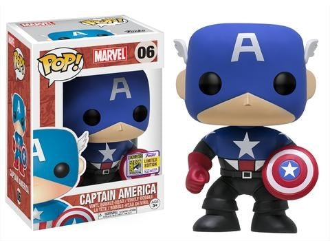 Image for Marvel: Captain America (Bobble-Head) (Bucky Cap) (Limited Edition) (SDCC 2017 Exclusive) - Funko
