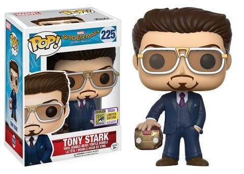 Image for Marvel: Spider-Man Homecoming - Tony Stark (Bobble-Head) (holding helmet) (Limited Edition) (SDCC 2017 Exclusive) - Funko