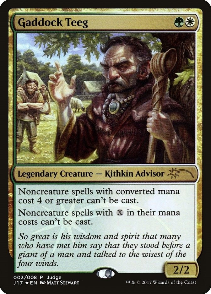 Image for Gaddock Teeg (3) (Judge Promos) - Magic: The Gathering