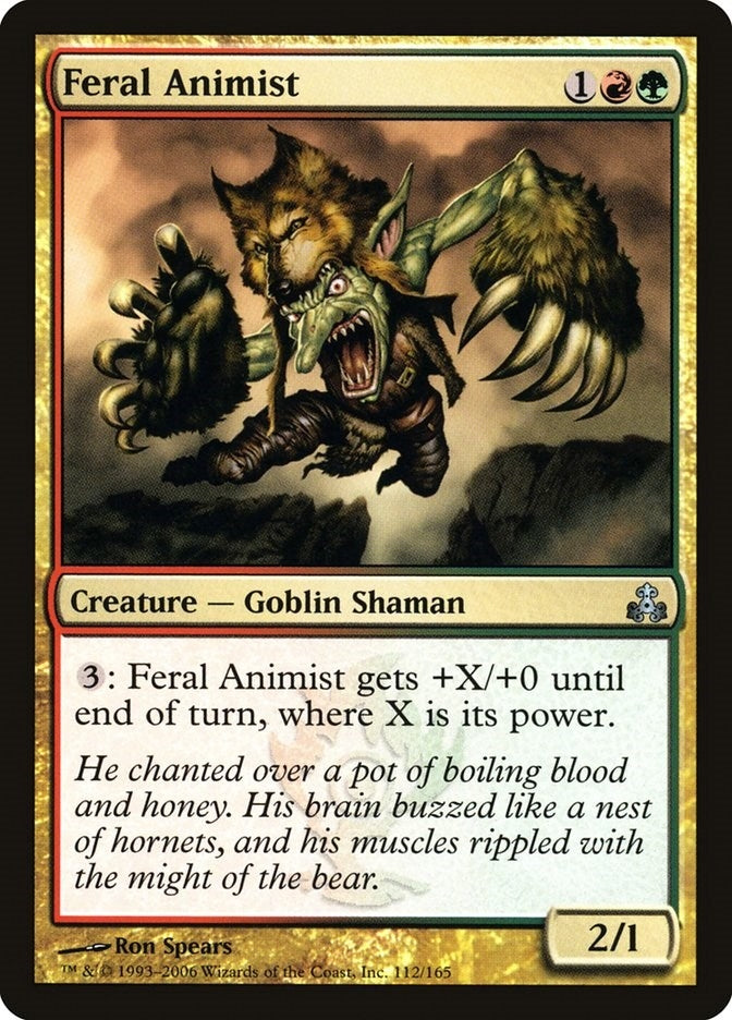 Image for Feral Animist (112) (Guildpact) - Magic: The Gathering