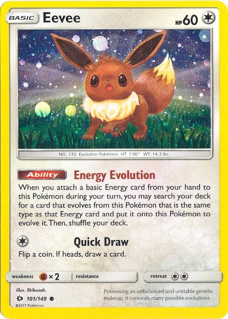 Image for Eevee - 101/149 (Cosmos Holo) (101/149) (MCAP) - Pokemon