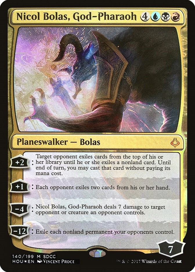 Image for Nicol Bolas, God-Pharaoh (SDCC 2017 Exclusive) (140) (Media Promos) - Magic: The Gathering
