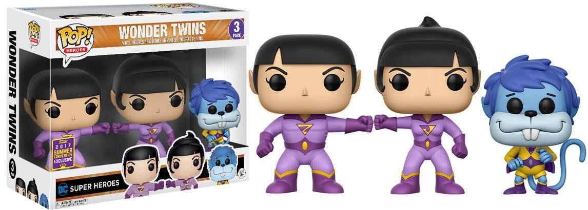 Image for Wonder Twins 3 pack - Zan, Jayna and Gleek (Limited Edition) (FYE Exclusive) - Funko