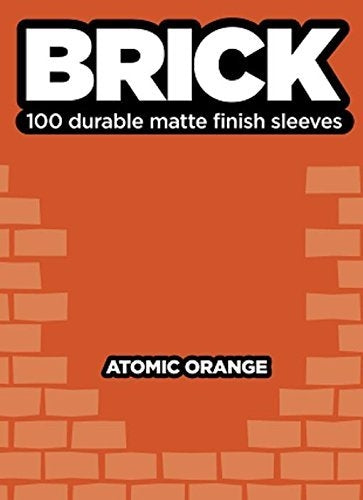 Image for BRICK - Atomic Orange (100-Pack) - Card Sleeves