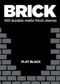 Image for BRICK - Flat Black (100-Pack) - Card Sleeves