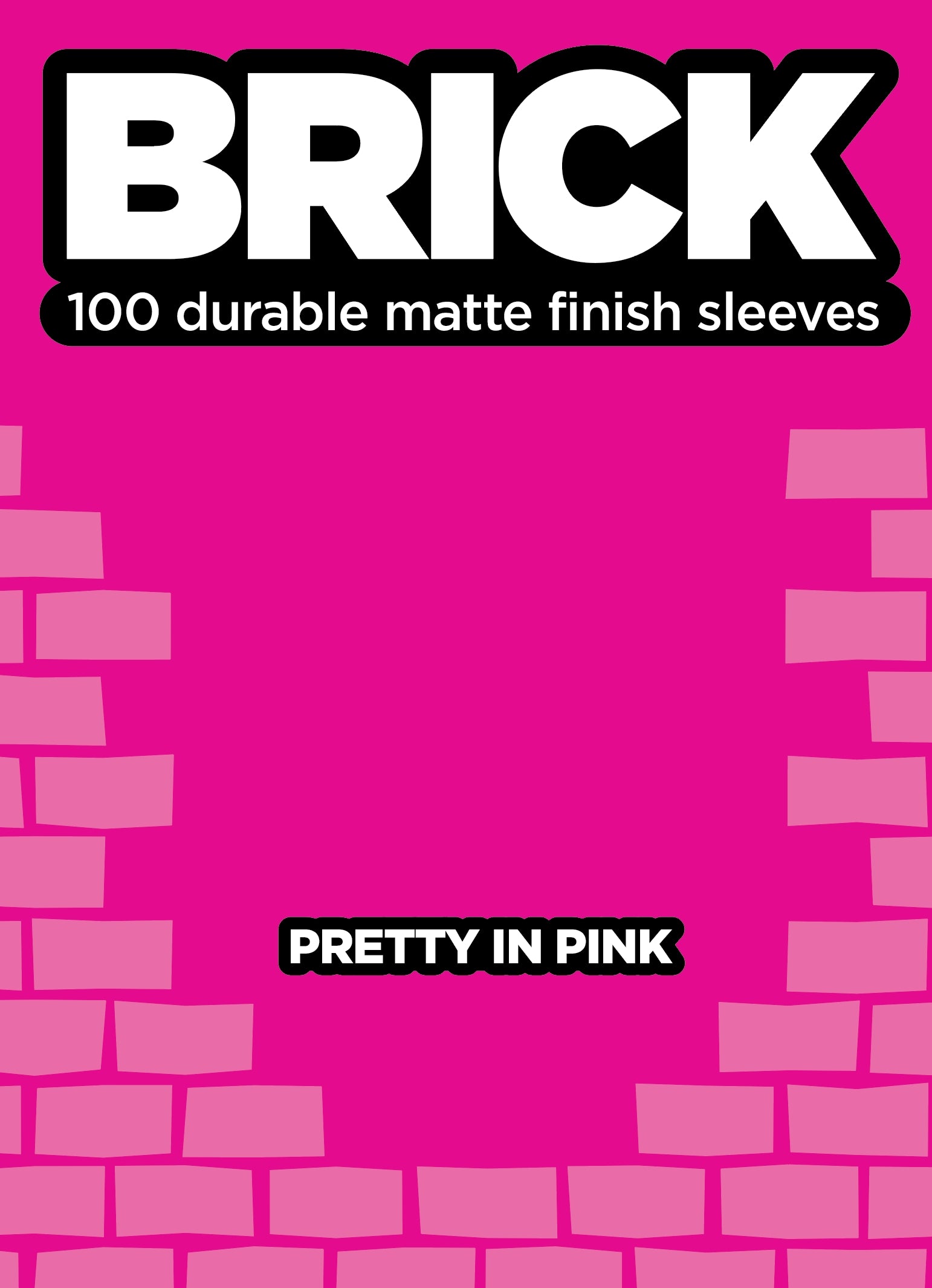 Image for BRICK - Pretty in Pink (100-Pack) - Card Sleeves