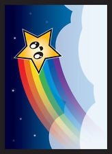 Image for Double Matte Small Sleeve - Rainbow Star (60-Pack) - Card Sleeves