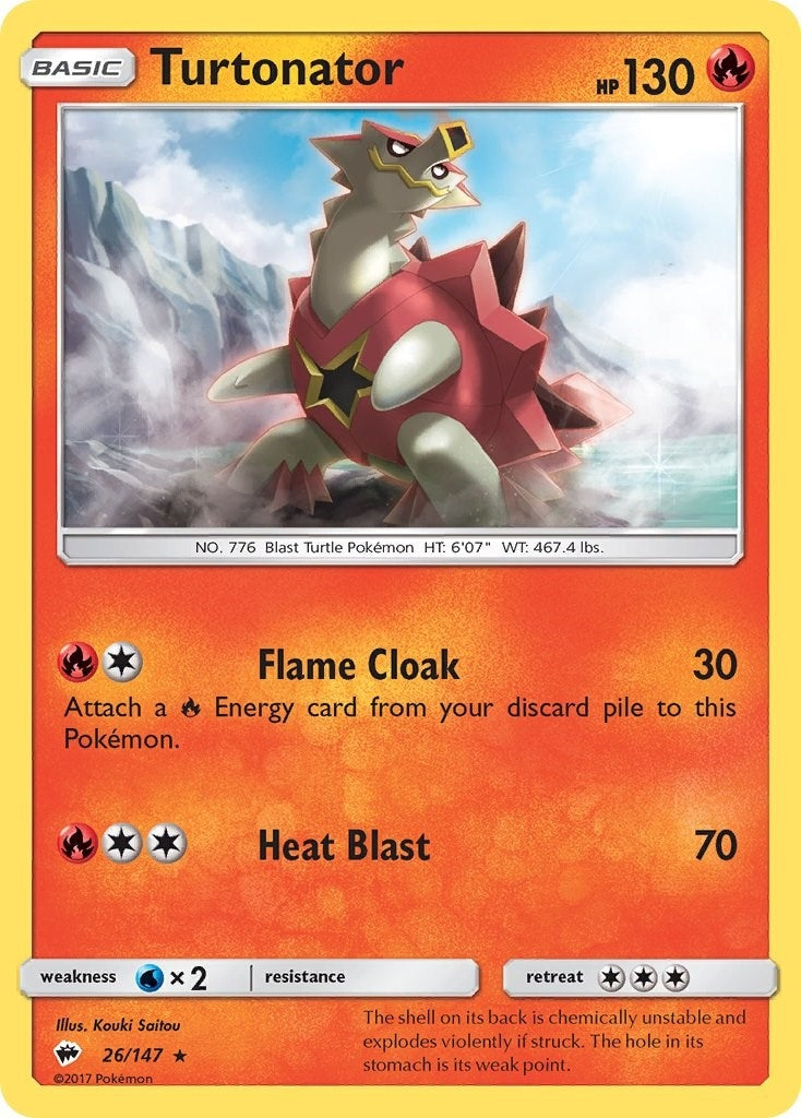 Image for Turtonator (26/147) (SM03) - Pokemon