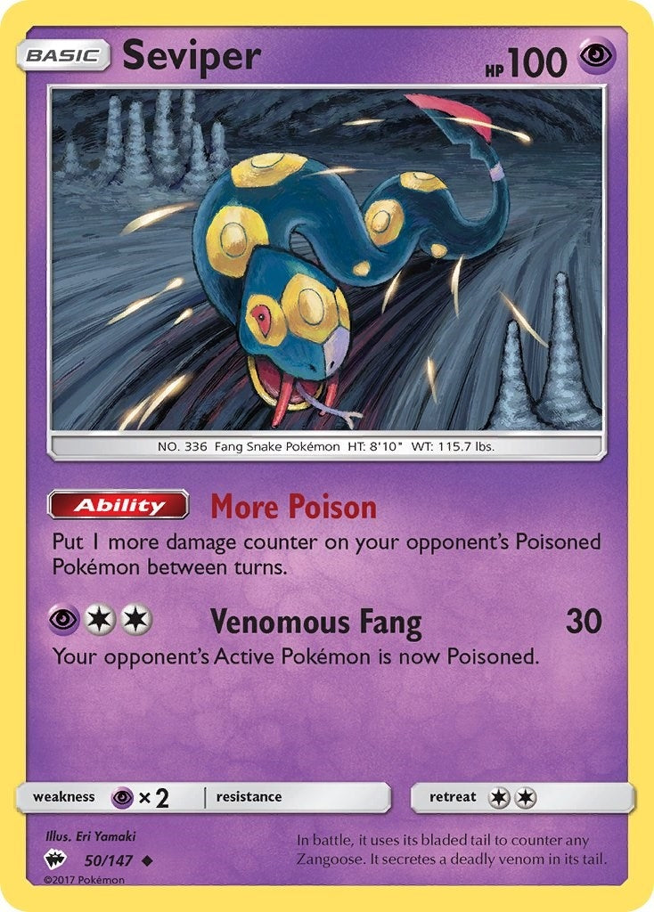 Image for Seviper (50/147) (SM03) - Pokemon