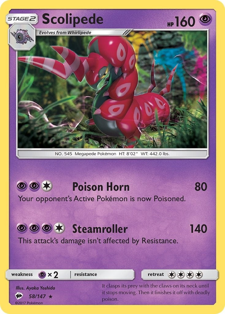 Image for Scolipede (58/147) (SM03) - Pokemon