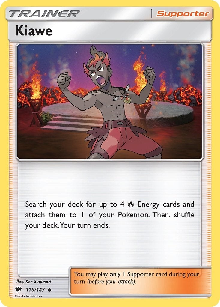 Image for Kiawe (116/147) (SM03) - Pokemon