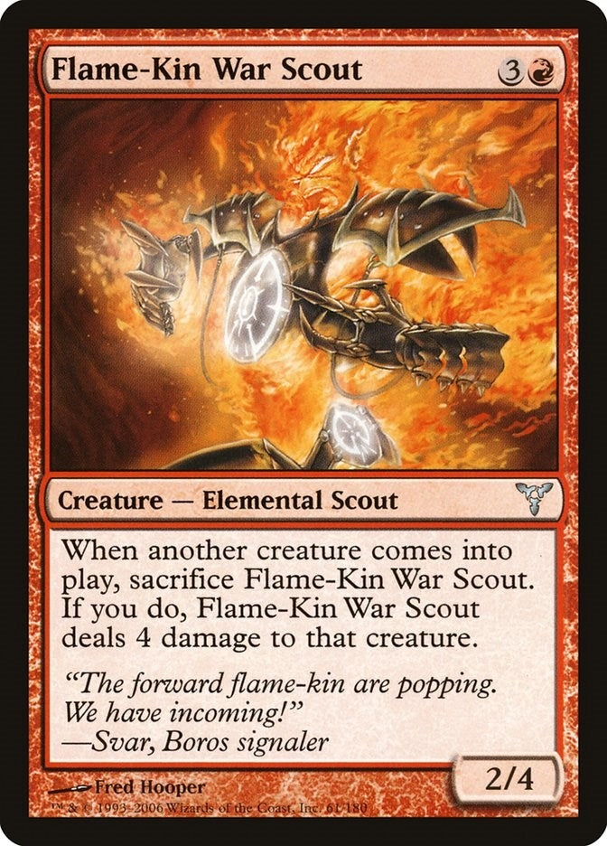 Image for Flame-Kin War Scout (61) (Dissension) - Magic: The Gathering