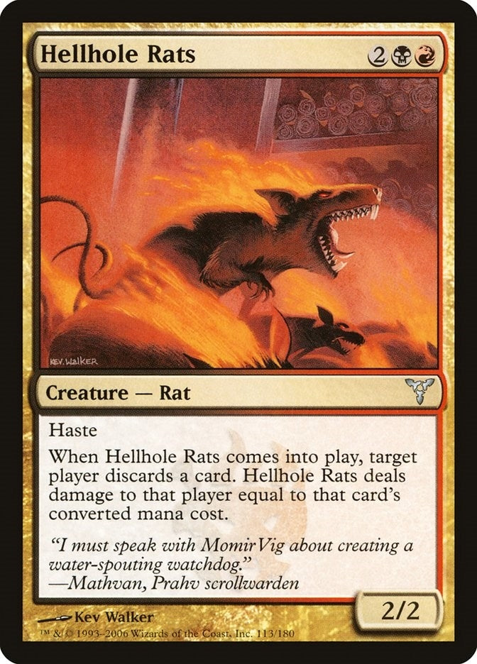 Image for Hellhole Rats (113) (Dissension) - Magic: The Gathering