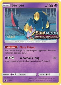 Image for Seviper - SM46 (Prerelease) [Staff] (SM46) (SMP) - Pokemon