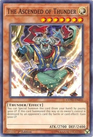 Image for The Ascended of Thunder (COTD-EN036) (COTD) - YuGiOh